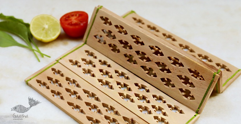 shop Udayagiri Wooden Table Mat / Hot Pot Mat